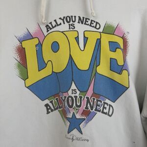 Retro Brand Pullover Hoodie Sz Large Lennon McCartney All You Need Is Love